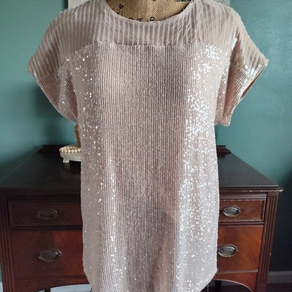 Sequin top w/lining - Picture 1 of 3